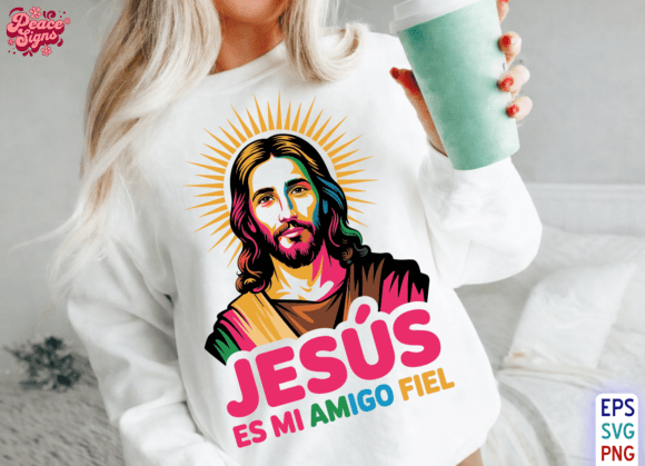 Bringing Faith to Life with the Jesús Es Mi Amigo Fiel PNG Christian Design