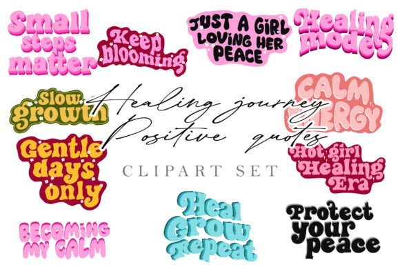 Integrating Healing Quotes Clipart Girly Self-Care into Your Creative and Wellness Workflows