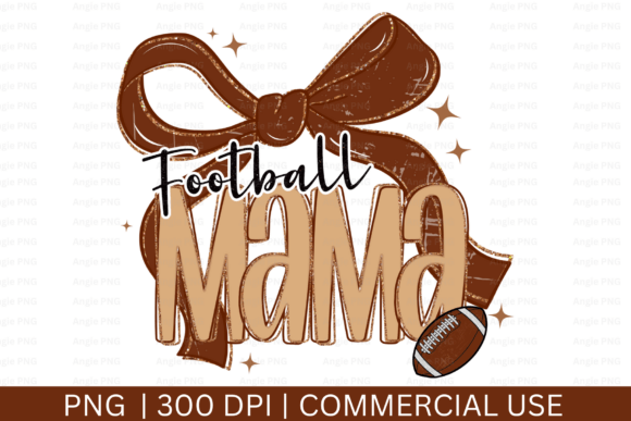 Preppy Football Mama PNG: Elevating Game Day Style with Digital Design