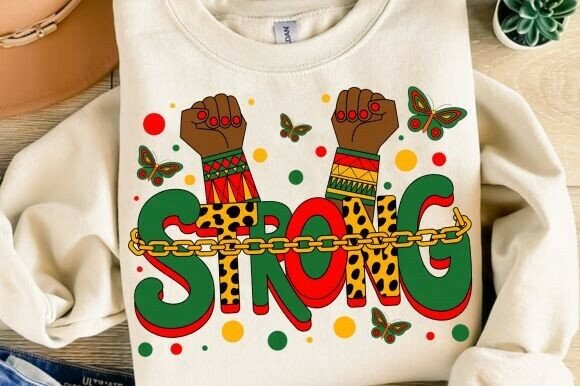 Strong PNG: Elevate Black History Month Designs