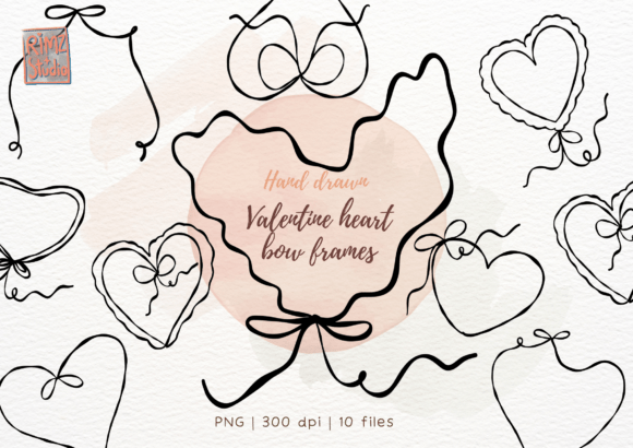 Valentine’s Heart Bow Frames
